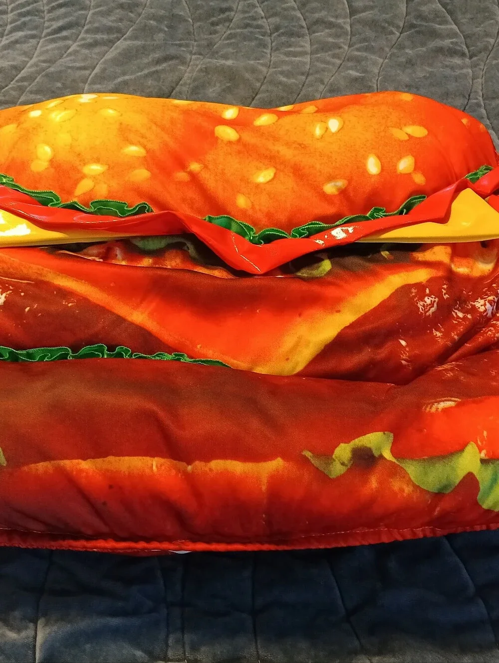 Kids Fun Burger & Fries Costume Set Hamburger Halloween Dress Up Size 3-7
